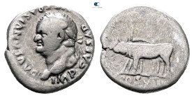 Vespasian AD 69-79. Rome. Denarius AR
