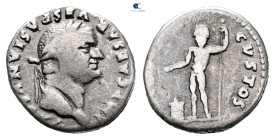 Vespasian AD 69-79. Rome. Denarius AR