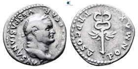 Vespasian AD 69-79. Rome. Denarius AR