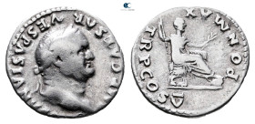 Vespasian AD 69-79. Rome. Denarius AR