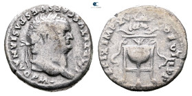 Titus, as Caesar AD 76-78. Rome. Denarius AR