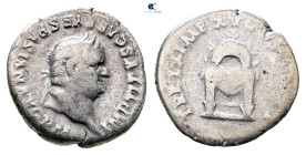 Titus AD 79-81. Rome. Denarius AR