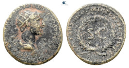 Trajan AD 98-117. Rome, for use in Syria. Semis Æ