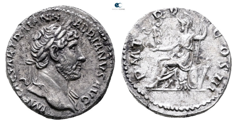 Hadrian AD 117-138. Rome
Denarius AR

18 mm, 3,07 g



Very Fine