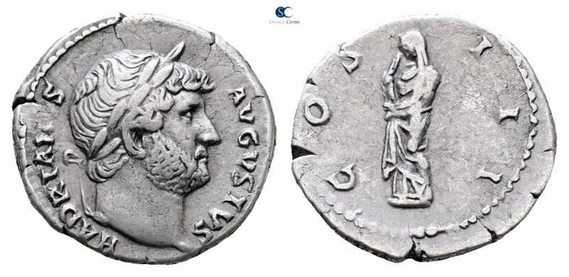 Hadrian AD 117-138. Rome
Denarius AR

18 mm, 3,14 g



Very Fine