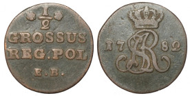Poniatowski, Półgrosz 1782