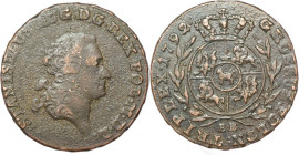 Poniatowski, Trojak 1792 - przebitka daty