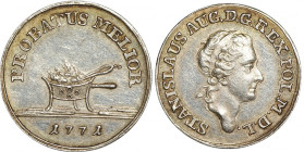 Poniatowski, Złotówka próbna 1771 - tygiel