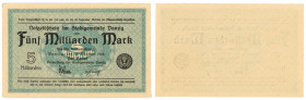 GDAŃS/DANZIG, 5 miliardów marek 1923