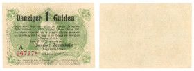 GDAŃSK/DANZIG, 1 gulden 1923, Październik,
