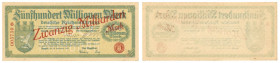 SOPOT/ZOPPOT, 20 miliardów marek 1923, nr 005750❉