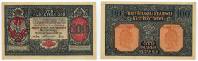 100 marek polskich 1916 Generał, seria A, numeracja 7 cyfrowa