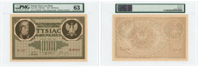 1.000 marek polskich 1919 - seria AA, PMG 63