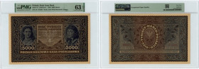 5.000 marek polskich 1920 - III Serja A - PMG 63EPQ