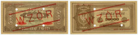 50.000 marek polskich 1922 - WZÓR - A 1234500/A 6789000