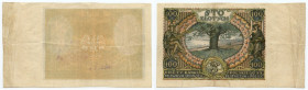 100 złotych (1932-1934) brak druku głównego na stronie głównej oraz serii i numeracji