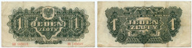 1 złoty 1944 - obowiązkowym - seria BB