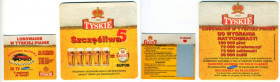 Loteria Tyskie, zdrapka + podstawka 1999