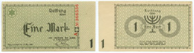 Getto Łódź (Litzmannstadt Ghetto), 1 marka 1940, seria A, numeracja 6 cyfrowy