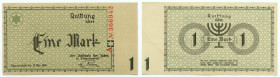 Getto Łódź (Litzmannstadt Ghetto), 1 marka 1940, seria A numeracja 6 cyfrowa