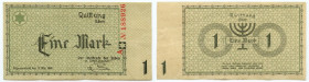 Getto Łódź ((Litzmannstadt Ghetto), 1 marka 1940 - seria A numeracja 6 cyfrowa