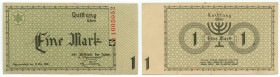 Getto Łódź (Litzmannstadt Ghetto), 1 marka 1940, bez serii, numeracja 7 cyfrowa