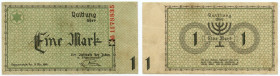 Getto Łódź (Litzmannstadt Ghetto), 1 marka 1940, bez serii, numeracja 7 cyfrowa