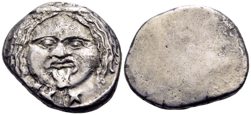 ETRURIA. Populonia. Circa 3rd century BC. 20 Asses (Silver, 22 mm, 8.11 g). XX F...