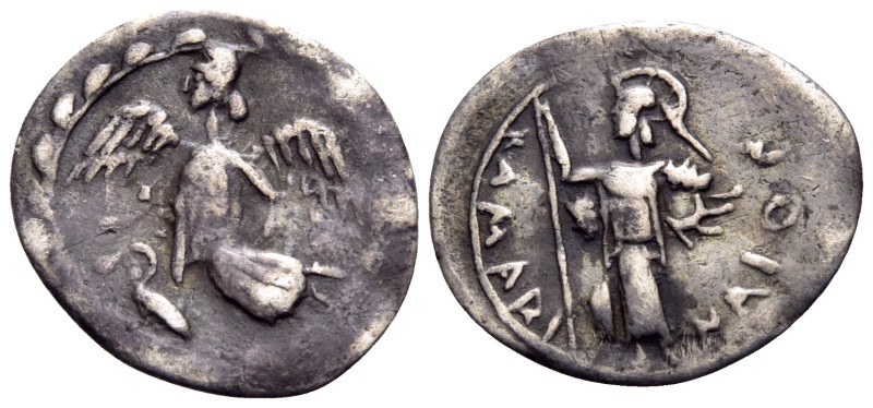 SICILY. Kamarina. Circa 461-440/35 BC. Litra (Silver, 14 mm, 0.56 g, 5 h). Nike ...