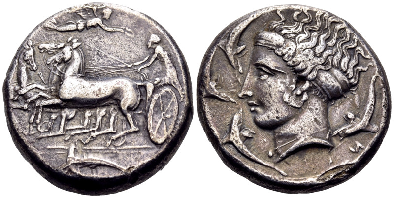 SICILY. Syracuse. Dionysios I, 405-367 BC. Tetradrachm (Silver, 26 mm, 16.99 g, ...