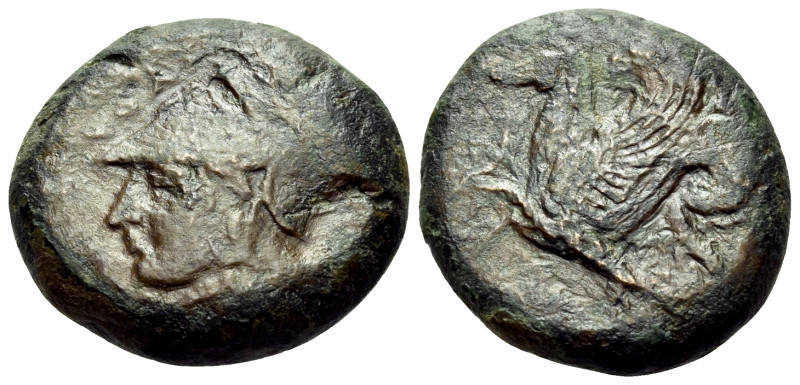 SICILY. Syracuse. Dionysios I, 405-367 BC. (Bronze, 19 mm, 6.95 g, 6 h). ΣΥΡΑ He...