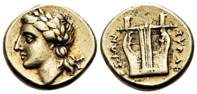 SICILY. Syracuse. Agathokles, 317-289 BC. 25 Litrai (Electrum, 12 mm, 1.87 g, 12...