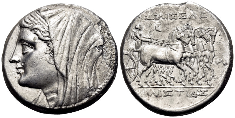 SICILY. Syracuse. Philistis, wife of Hieron II, 275-215 BC. Tetradrachm (Silver,...