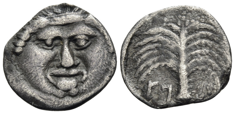 SICILY, Siculo-Punic. Motya. 415-397 BC. Litra (Silver, 7.5 mm, 0.67 g, 8 h). Fa...