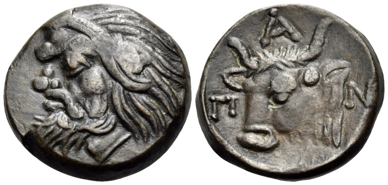 CIMMERIAN BOSPOROS. Pantikapaion. Circa 325-310 BC. (Bronze, 17.5 mm, 4.52 g, 8 ...