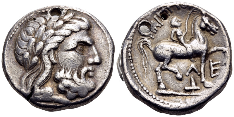 KINGS OF MACEDON. Philip II, 359-336 BC. Tetradrachm (Silver, 24 mm, 13.89 g, 1 ...