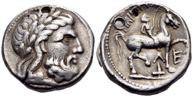 KINGS OF MACEDON. Philip II, 359-336 BC. Tetradrachm (Silver, 24 mm, 13.89 g, 1 h), Amphipolis, struck under Kassander or slightly later, circa 315-29...