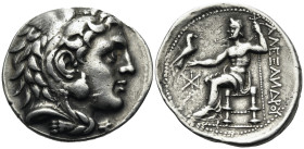 KINGS OF MACEDON. Alexander III 'the Great', 336-323 BC. Tetradrachm (Silver, 31 mm, 16.74 g, 5 h), Struck under Pyrrhos in the name and types of Alex...