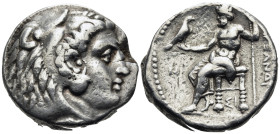 KINGS OF MACEDON. Alexander III 'the Great', 336-323 BC. Tetradrachm (Silver, 25 mm, 17.07 g, 12 h), Struck under Philip III Arrhidaeus and Laomedon, ...