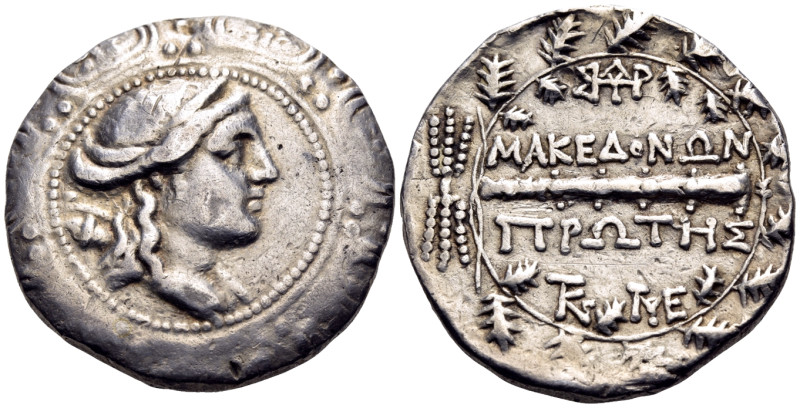 MACEDON (ROMAN PROTECTORATE). First Meris. Circa 167-149 BC. Tetradrachm (Silver...
