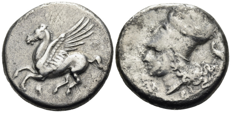 CORINTHIA. Corinth. Circa 375-300 BC. Stater (Silver, 20.5 mm, 7.87 g, 1 h). Ϙ P...
