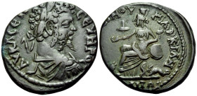 MOESIA INFERIOR. Marcianopolis. Septimius Severus, 193-211. (Bronze, 28 mm, 10.47 g, 12 h), Struck under the magistrate Julius Faustinianus. AY K Λ CE...