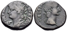 EGYPT. Alexandria. Nero. Tetradrachm (Billon, 24 mm, 13.03 g, 12 h), Dated regnal year ΙΓ (13) = 66-67. ΝΕΡΩ [ΚΛΑΥ ΚΑΙΣ Σ]ΕΒ ΓΕΡ ΑΥ / L ΙΓ Radiate hea...