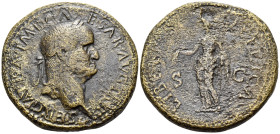 Galba, AD 68-69. Sestertius (Orichalcum, 35 mm, 25.21 g, 6 h), Rome, circa October 68. SER GALBA IMP CAESAR AVG [TR P] Laureate head of Galba to right...