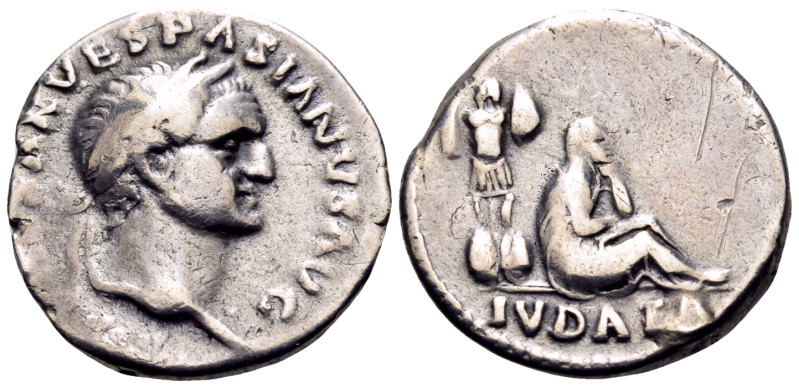 Vespasian, 69-79. Denarius (Silver, 18 mm, 3.39 g, 5 h), Rome, 21 December 69- e...