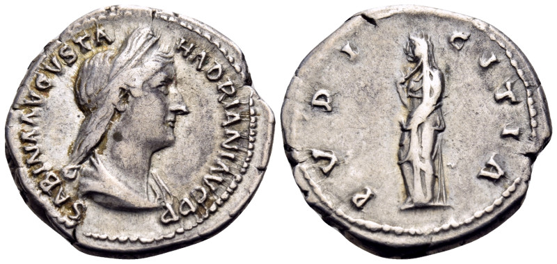 Sabina, Augusta, 128-136/7. Denarius (Silver, 19 mm, 3.17 g, 6 h), Rome, 130-133...