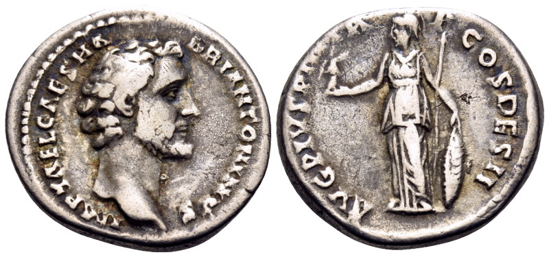 Antoninus Pius, AD 138-161. Denarius (Silver, 18.5 mm, 3.50 g, 6 h), Rome, late ...