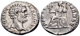Clodius Albinus, as Caesar, 193-195. Denarius (Silver, 18.5 mm, 2.80 g, 12 h), Rome. D CLOD SEPT ALBIN CAES Bare head of Clodius Albinus to right. Rev...