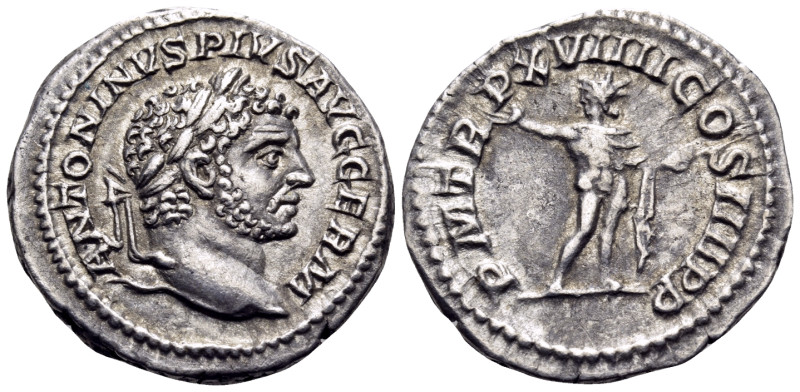 Caracalla, 198-217. Denarius (Silver, 19 mm, 2.83 g, 12 h), Rome, 216. ANTONINVS...