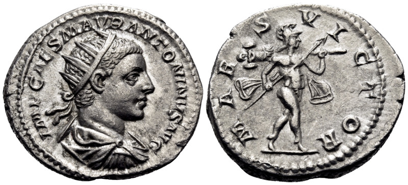 Elagabalus, 218-222. Antoninianus (Silver, 23 mm, 4.93 g, 12 h), Rome, 218-219. ...